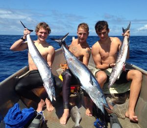 This is what we caught on our first spearfishing day!