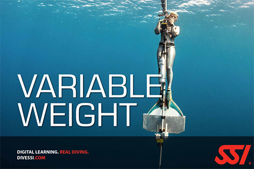 Freediving in variable weight SSI specialty